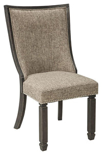Thumbnail for Tyler - Black / Grayish Brown - Dining Uph Side Chair (Set of 2) - Framed Back Tony's Home Furnishings Furniture. Beds. Dressers. Sofas.