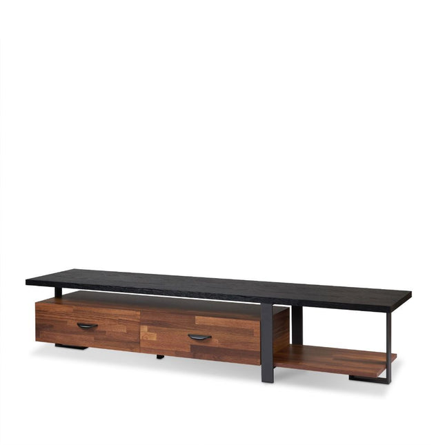 Elling - TV Stand - Walnut & Black - Tony's Home Furnishings