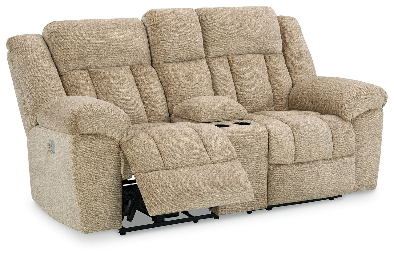 Tip-off - Power Reclining Loveseat With Console / Adj Headrest - Tony's Home Furnishings