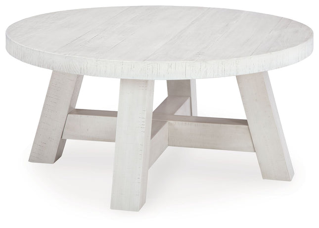 Jallison - Off White - Round Cocktail Table - Tony's Home Furnishings