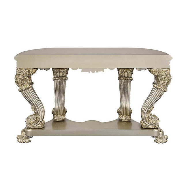 Danae - End Table - Champagne & Gold Finish - 34" - Tony's Home Furnishings