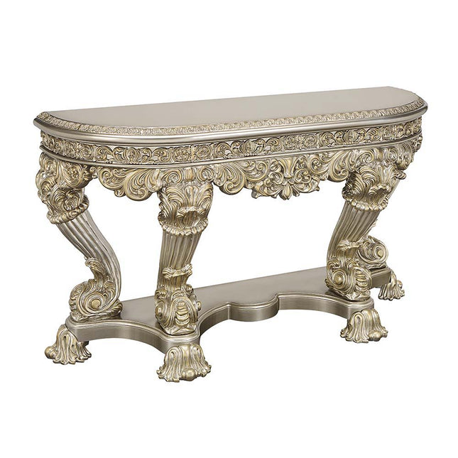 Danae - End Table - Champagne & Gold Finish - 34" - Tony's Home Furnishings