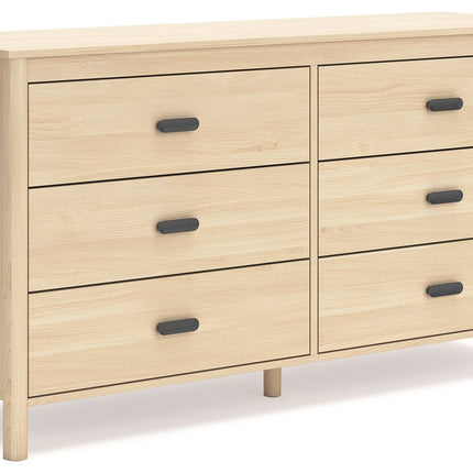 Cabinella - Tan - Six Drawer Dresser - Tony's Home Furnishings