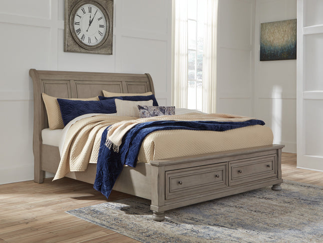 Lettner - Sleigh Bed - Tony's Home Furnishings