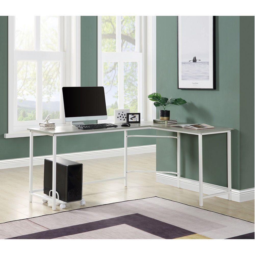 Dazenus - Desk - Gray & White Finish - 30" - Tony's Home Furnishings