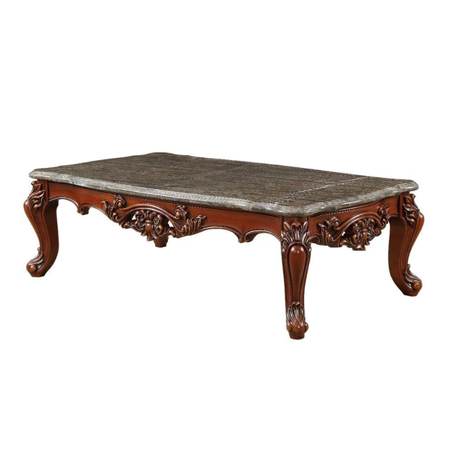 Eustoma - Coffee Table - Marble & Walnut - Tony's Home Furnishings