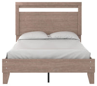 Thumbnail for Flannia - Gray - Full Panel Platform Bed Tony's Home Furnishings Furniture. Beds. Dressers. Sofas.