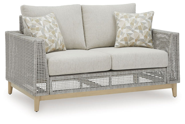 Seton Creek - Gray - Loveseat With Cushion - Tony's Home Furnishings