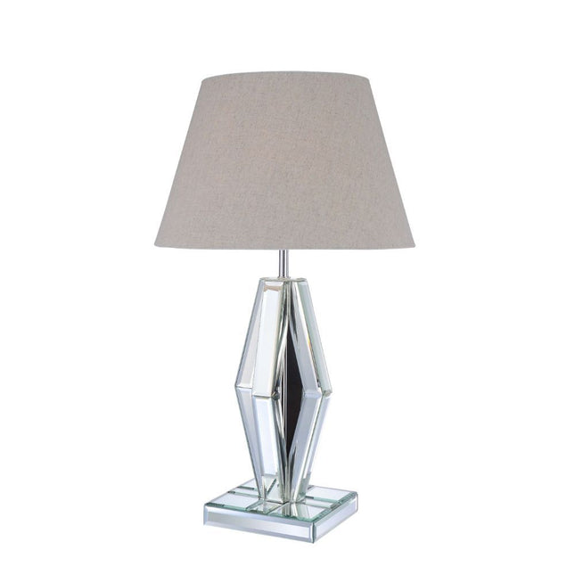 Britt - Table Lamp - Mirrored & Chrome - Tony's Home Furnishings