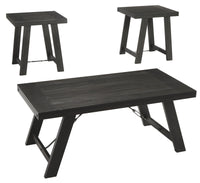 Thumbnail for Noorbrook - Black / Pewter - Occasional Table Set (Set of 3) Tony's Home Furnishings Furniture. Beds. Dressers. Sofas.