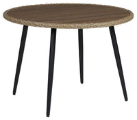 Thumbnail for Amaris - Brown / Black - Round Dining Table Tony's Home Furnishings Furniture. Beds. Dressers. Sofas.