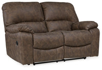 Thumbnail for Kilmartin - Chocolate - Reclining Loveseat Tony's Home Furnishings Furniture. Beds. Dressers. Sofas.