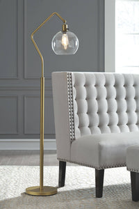 Thumbnail for Marilee - Antique Brass Finish - Metal Floor Lamp Tony's Home Furnishings Furniture. Beds. Dressers. Sofas.