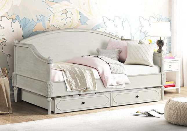 Lucien - Twin Daybed - Antique White Finish - Tony's Home Furnishings