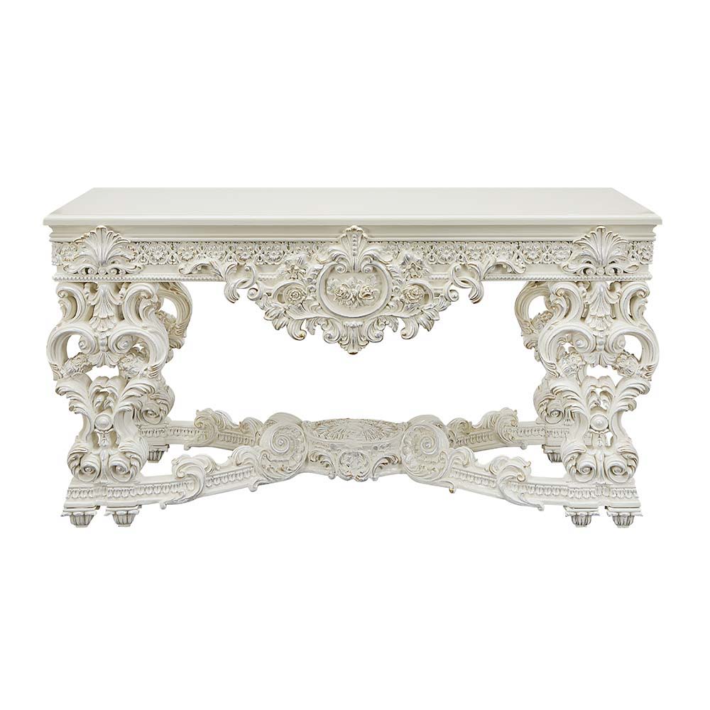 Adara - Sofa Table - Antique White Finish - Tony's Home Furnishings