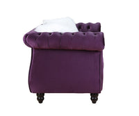 Thumbnail for Thotton - Loveseat - Purple Velvet - Tony's Home Furnishings