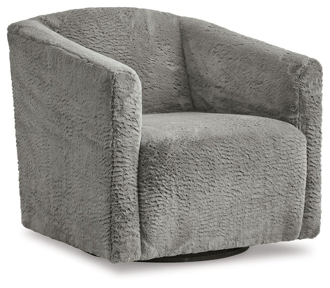 Bramner - Charcoal - Swivel Accent Chair Signature Design by Ashley® 