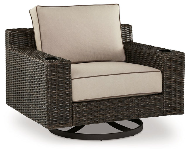 Coastline Bay - Brown - Swivel Lounge W/ Cushion Signature Design by Ashley® 