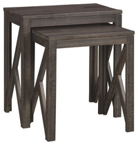 Thumbnail for Emerdale - Gray - Accent Table Set (Set of 2) Tony's Home Furnishings Furniture. Beds. Dressers. Sofas.