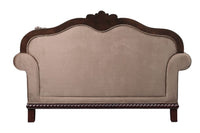 Chateau De Ville - Loveseat - Fabric & Espresso Finish - Tony's Home Furnishings