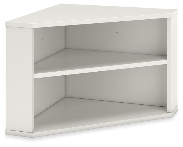 Grannen - White - Home Office Corner Bookcase Signature Design by Ashley® 