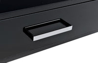 Thumbnail for Coleen - Desk - Black High Gloss & Chrome Finish - Tony's Home Furnishings