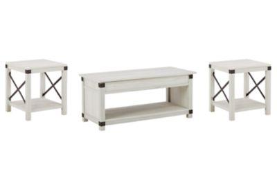 Bayflynn - Whitewash - 3 Pc. - Coffee Table, 2 End Tables Signature Design by Ashley® 