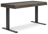 Thumbnail for Zendex - Dark Brown - Adjustable Height Desk Tony's Home Furnishings Furniture. Beds. Dressers. Sofas.