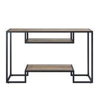 Idella - Console Table - Rustic Oak & Black Finish - Tony's Home Furnishings