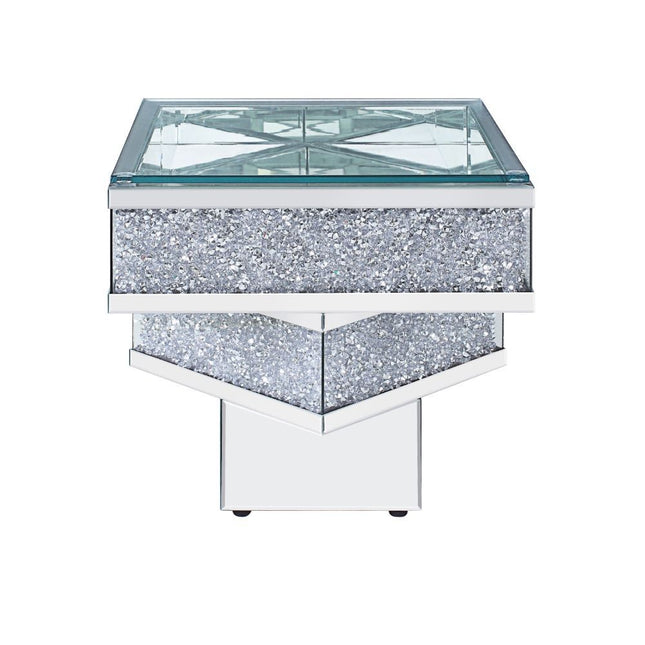 Noralie - End Table - Mirrored & Faux Diamonds - Tony's Home Furnishings