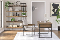 Thumbnail for Montia - Light Brown - Home Office Desk, Desk Chair, Bookcase - Tony's Home Furnishings