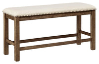 Thumbnail for Moriville - Beige - Double Uph Bench Tony's Home Furnishings Furniture. Beds. Dressers. Sofas.