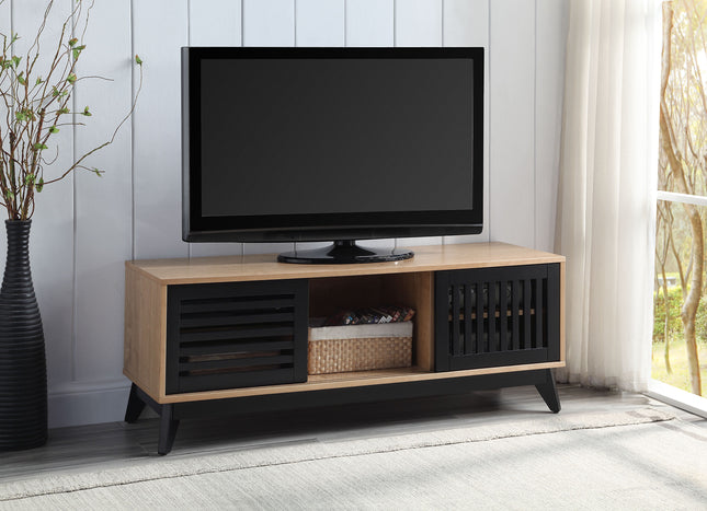 Gamaliel - TV Stand - Oak & Espresso Finish - Tony's Home Furnishings