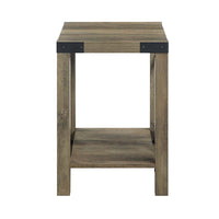 Thumbnail for Abiram - End Table - Rustic Oak Finish - Tony's Home Furnishings