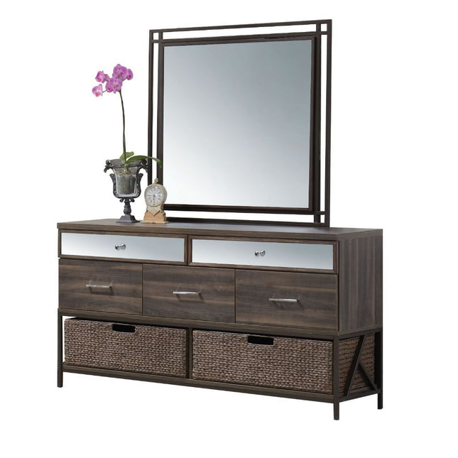 Adrianna - Mirror - Walnut - Tony's Home Furnishings