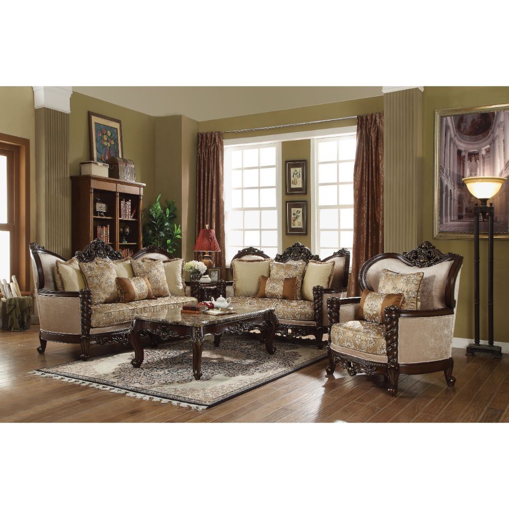 Devayne - Sofa - Fabric & Dark Walnut - Tony's Home Furnishings
