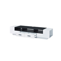 Armour - TV Stand - White & Black - Tony's Home Furnishings