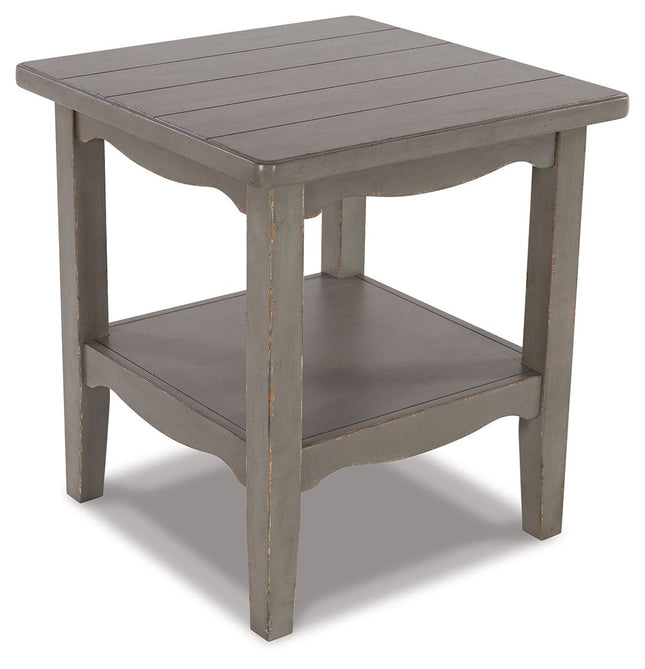 Charina - Antique Gray - Square End Table Signature Design by Ashley® 