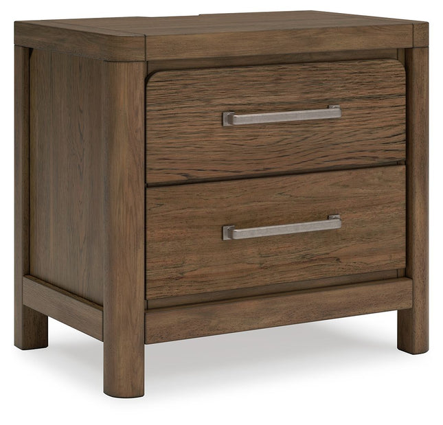 Cabalynn - Light Brown - Two Drawer Night Stand Signature Design by Ashley® 