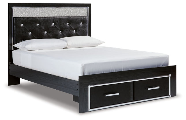 Kaydell - Upholstered Panel Storage Platform Bed - Tony's Home Furnishings