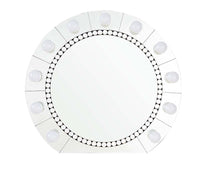 Farai - Wall Decor - Mirrored & Faux Crystal Diamonds - 29