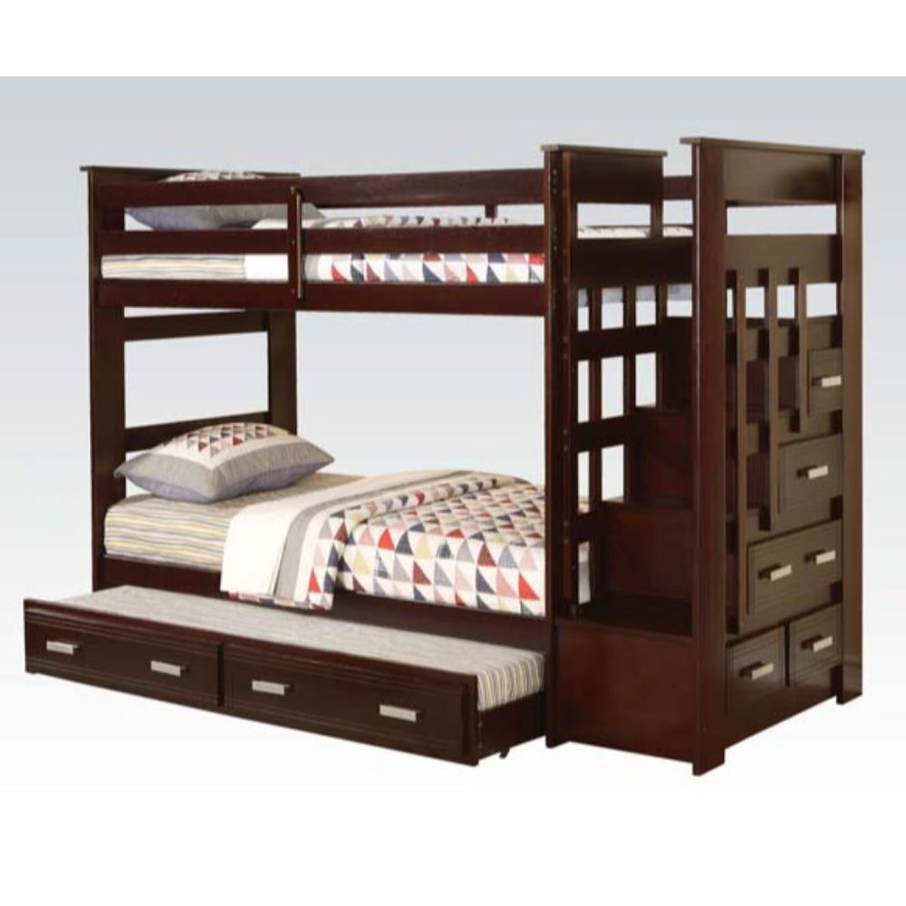 Allentown - Bunk Bed w/Storage Ladder & Trundle - Tony's Home Furnishings