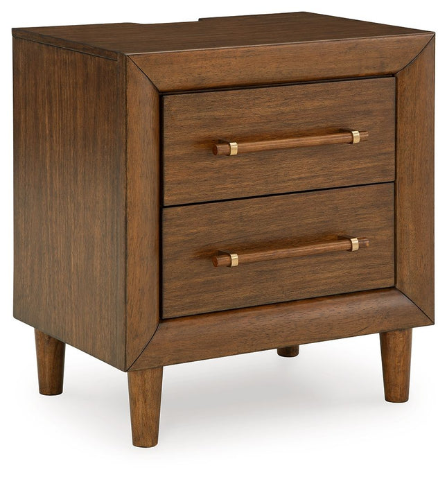 Lyncott - Brown - Two Drawer Night Stand - Tony's Home Furnishings