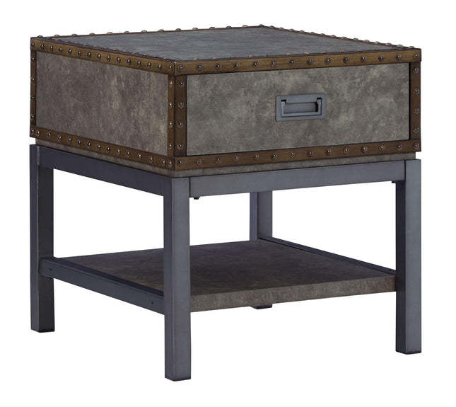 Derrylin - Brown - Rectangular End Table Signature Design by Ashley® Yakima WA