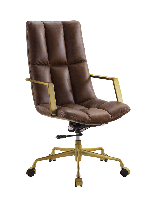 Rolento - Executive Office Chair - Espresso Top Grain Leather - Tony's Home Furnishings