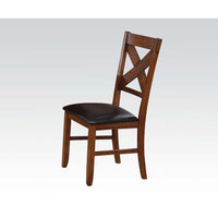 Thumbnail for Apollo - Side Chair (Set of 2) - Espresso PU & Walnut - Tony's Home Furnishings