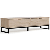 Thumbnail for Oliah - Natural - Storage Bench Tony's Home Furnishings Furniture. Beds. Dressers. Sofas.