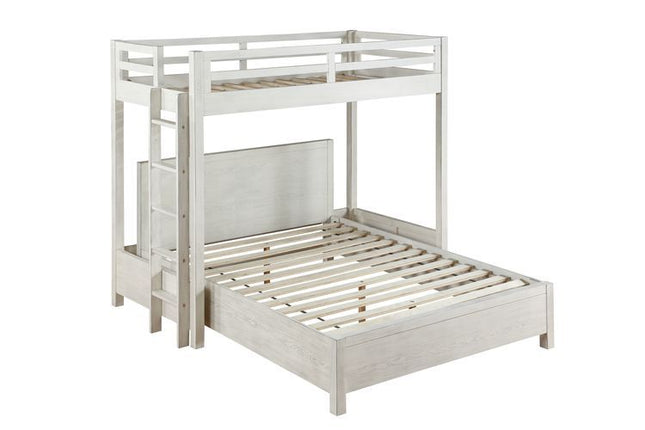 Celerina - Queen Bed - Weathered White Finish - Tony's Home Furnishings