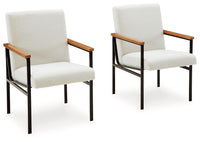 Thumbnail for Dressonni - Brown - Dining Upholstered Arm Chair (Set of 2) - Tony's Home Furnishings