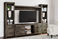 Thumbnail for Trinell - Brown - 4-Piece Entertainment Center Tony's Home Furnishings Furniture. Beds. Dressers. Sofas.